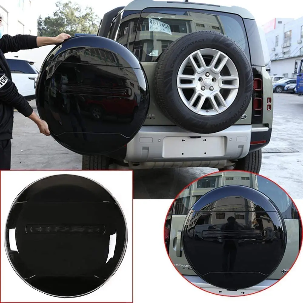 High Level Gross black Spare tire cover for Land Rover Defender 2020-2023 Car Accessories