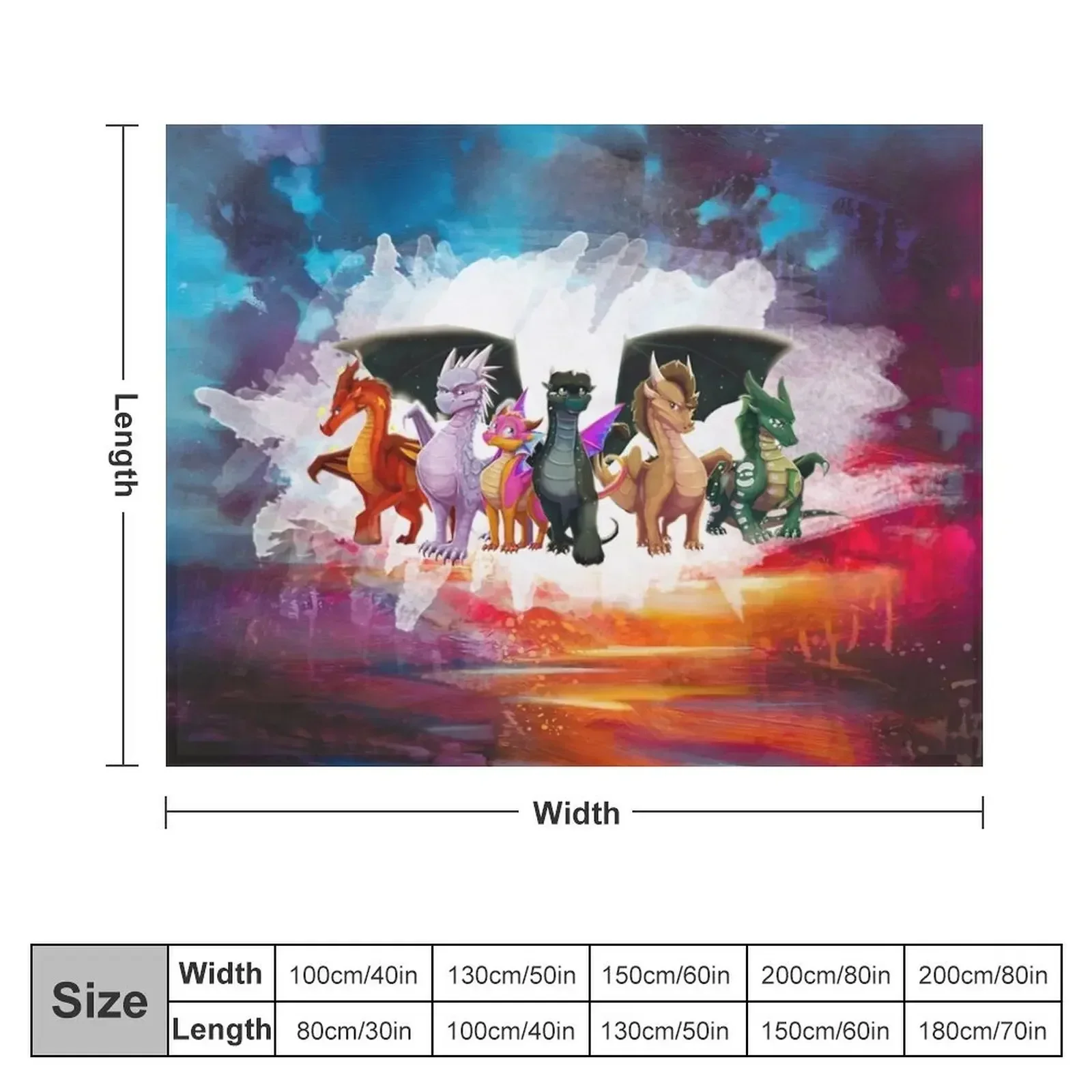 Wing Of fire Light Squad dragon Throw Blanket Multi-Purpose Heavy Fashion Sofas Blankets