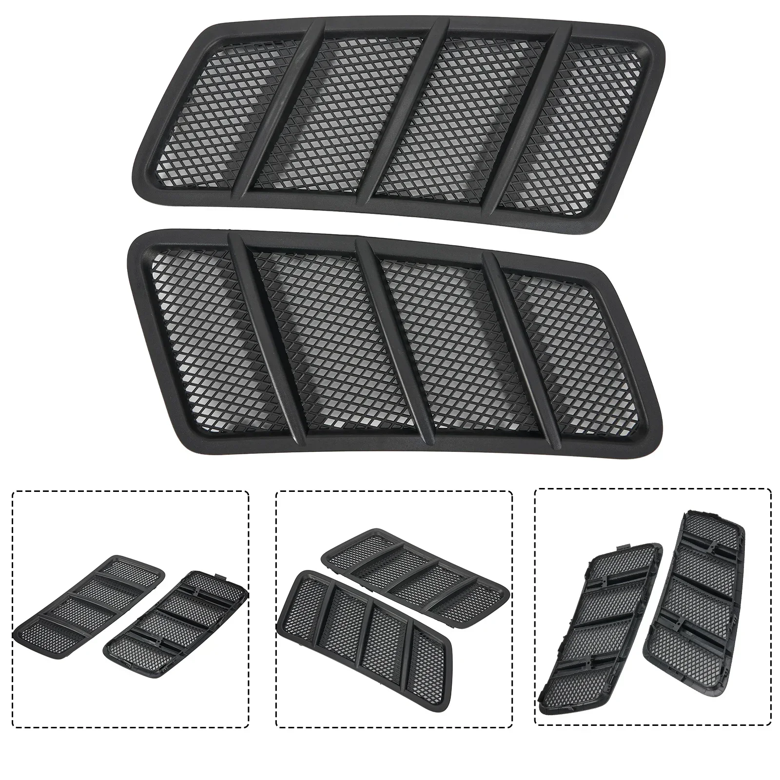 Grille Hood Hood Vent Grille Left +Right ML350 ML550 ML63 2012-2015 Side Hood (166 Hood Air Outlet) For Mercedes