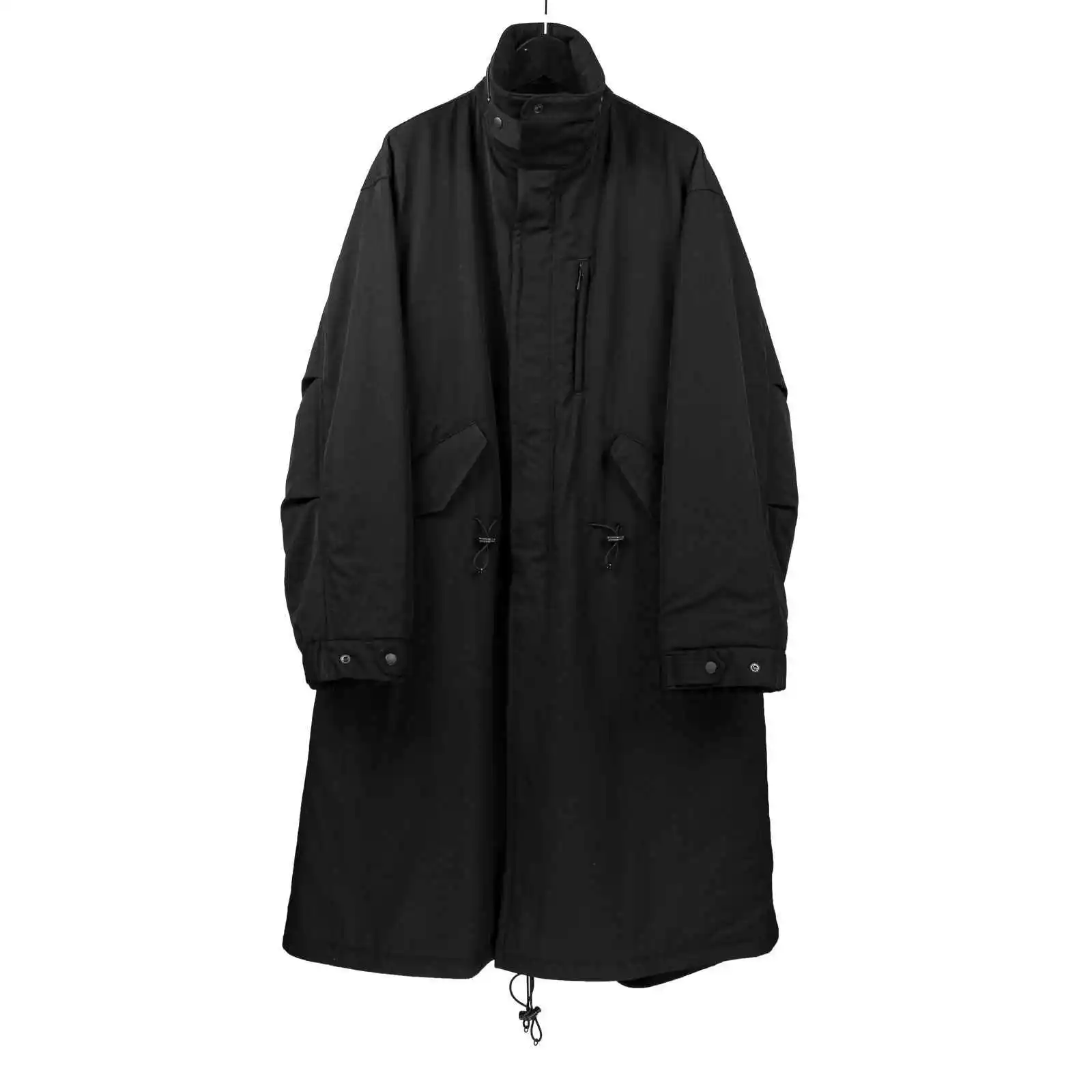

TOP-YAMAMOTO's original design, a dark, niche, loose-fitting solid-colored coat, is designed by a niche designer