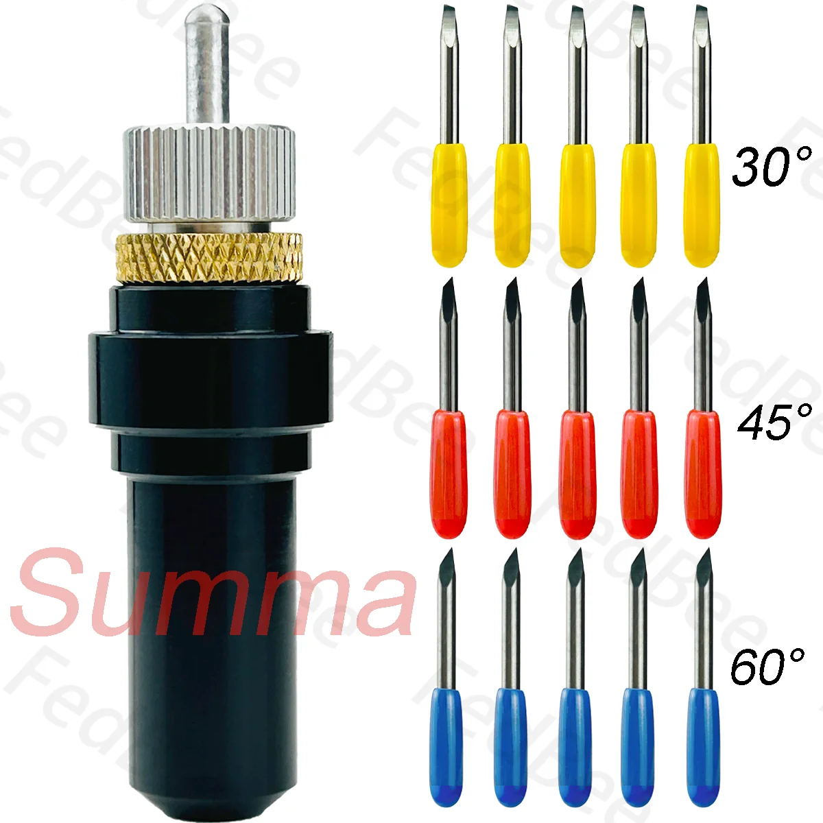 

15pcs 30 45 60 Degree Cutting Blade + 1pc Holder for Summa Plotter High Quality Bearing