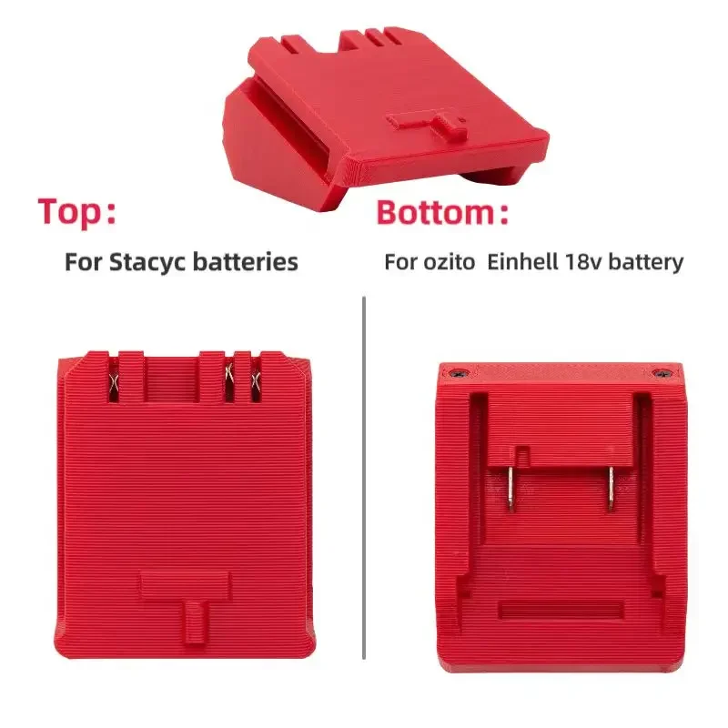 Adaptador de batería para baterías Stacyc a Ozito Einhell18V. Funciona con todas las nuevas bicicletas Stacyc (solo adaptador)