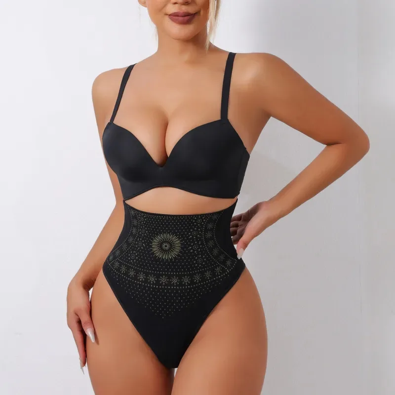 سراويل داخلية نسائية عالية الخصر لشد البطن ورفع الورك سراويل تحتية بحزام قابلة للتنفس بعد الولادة رياضية ثونغ للنساء من القطن