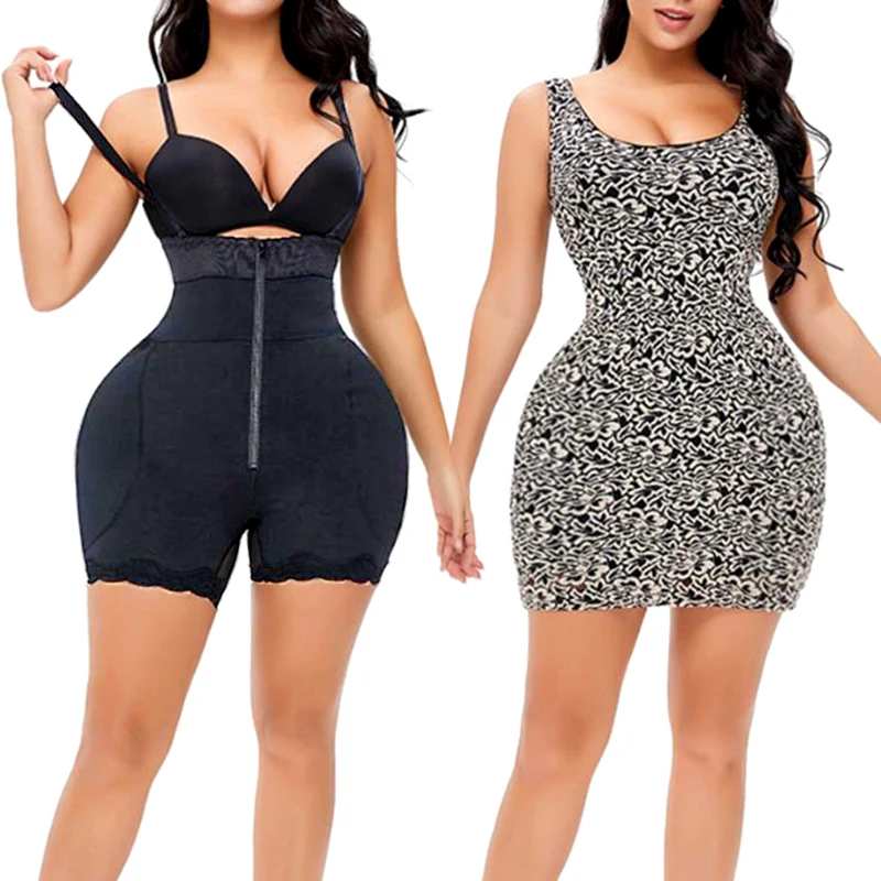 Fake Buttock Hip Enhancer Removable Pads Bodysuits Panty Body Shaper Padded Short   Fajas Colombian Girdle Sexy Underwear Corset