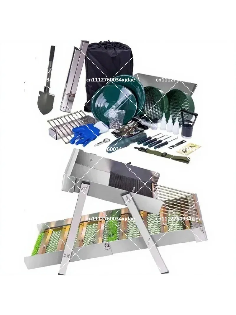 Gold Rubber Panning Chute Unpowered Sluice for Gold Prospecting