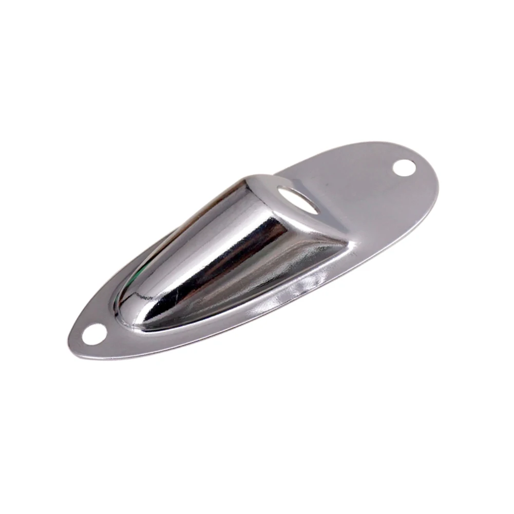 Metall Eingang Jack Buchse Platte Mit Schrauben Für ST Stil Elektrische Gitarre Chrom/Schwarz/Gold/Bronze/rot Kupfer Gitarre Zubehör – Detail 5