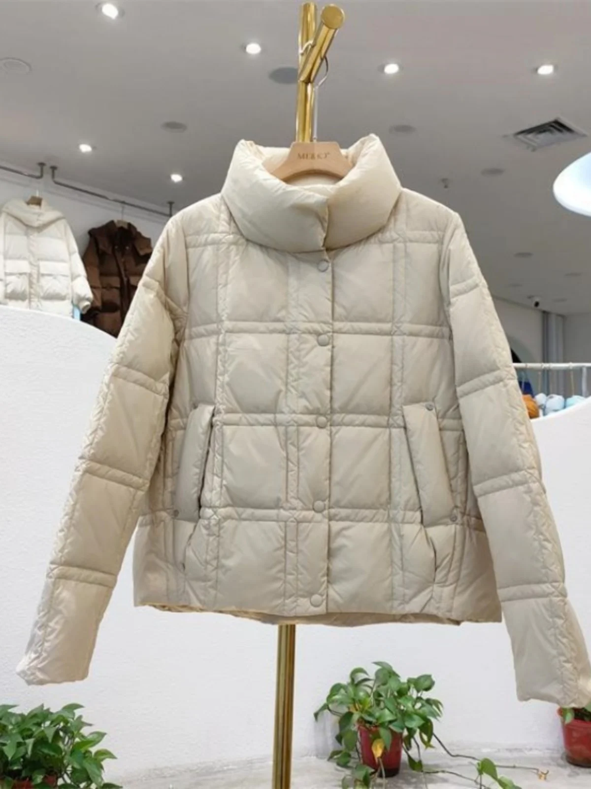 

ort Women's Cotton Jaet 2023 Winter New Sle Bread Coat Stand Collar Slimming Faionable Versatile Korean Version Outer...