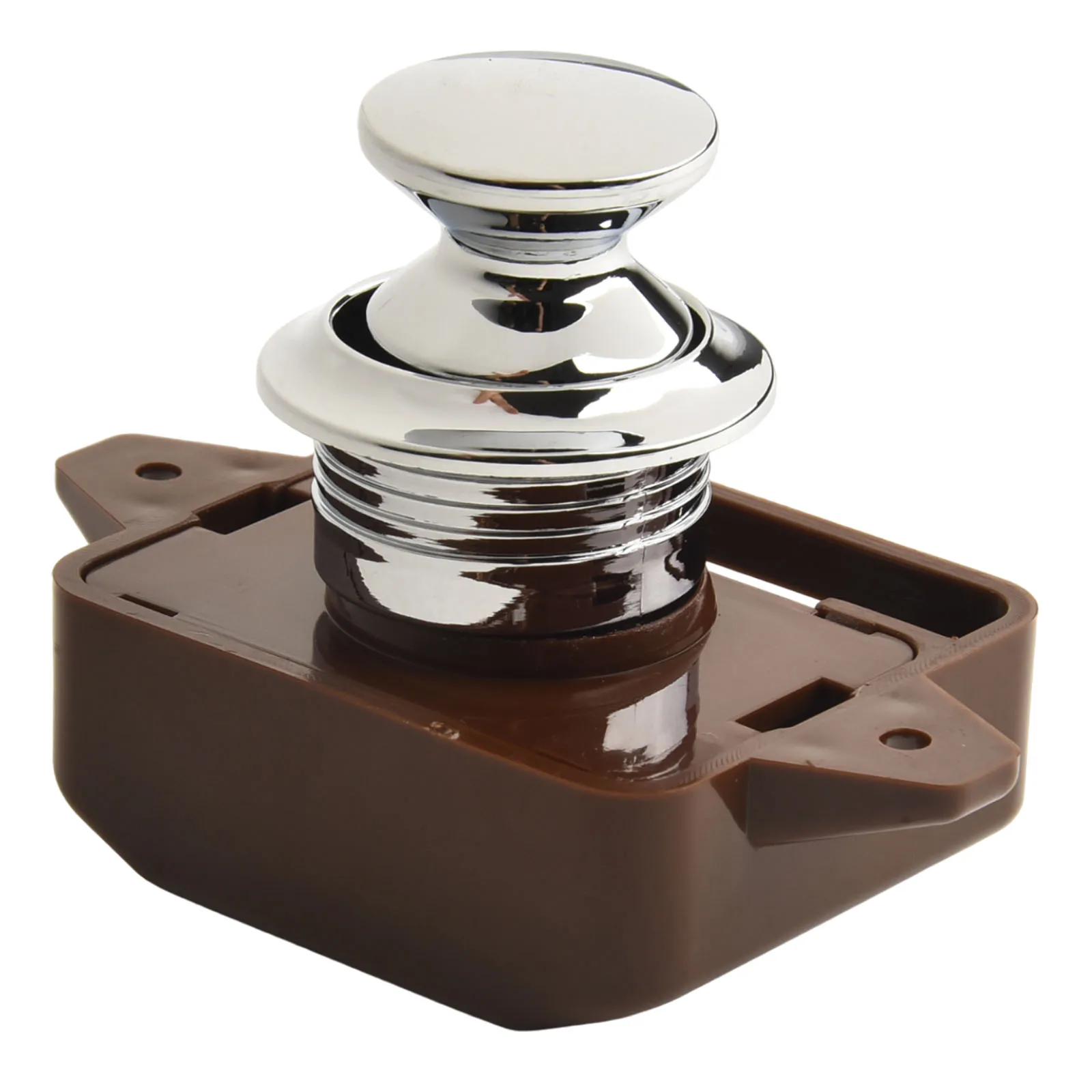 Alloy Brown Zinc Button Catch Lock Lock Push RV Cabinet Camper Locks Motorhome Shaking Boat Yacht Button Catch