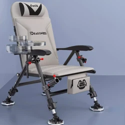 Travel Folding Portable Fishing Chair Multifunctional Reclining Table and Fishing Bench 2024 New Model 경량체어 Beach Equipment