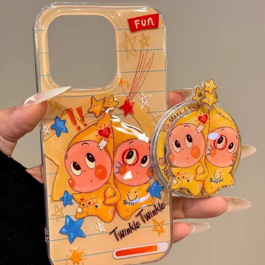 

Ins корейская мультяшная звезда рисунок магнитная подставка универсальная поворотная съемная воздушная подушка для Iphone Samsung Grip Tok кронштейн держатель