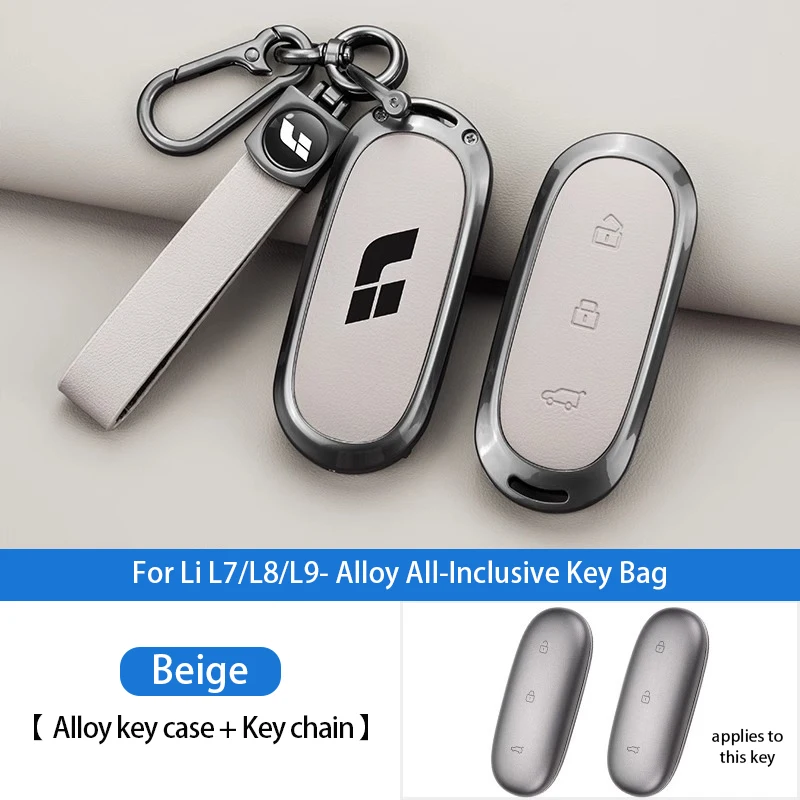 Car Key Case For Li Lixiang L7 L8 L9 2022 2023 aluminum alloy Car Key Case Shell for lixiang