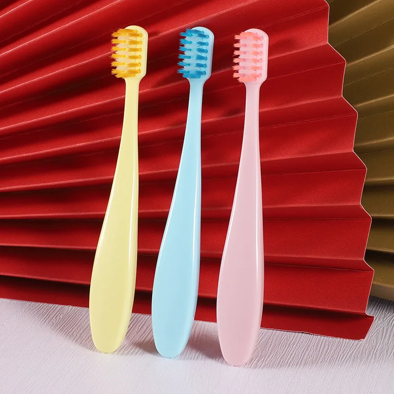 3 PCS New Candy Colored Fat Handle Preventing Tooth Decay Small Head High-quality Ultra Soft Bristles Toothbrush Brush Holder