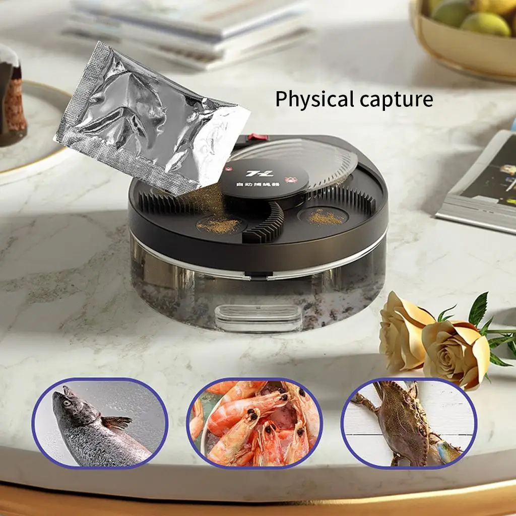 مصيدة حشرات صاعق الذباب الكهربائية الدوارة الأوتوماتيكية