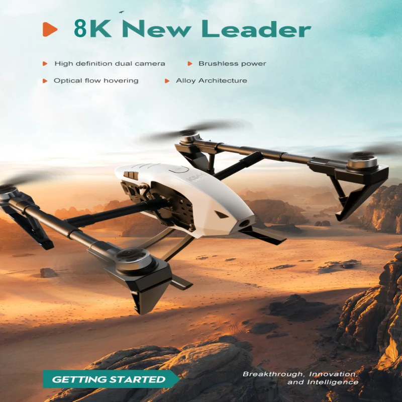 Nowy s66 Mini Drone 4K Professinal 8K HD podwójny aparat 5G WIFI szerokokątny optyczny przepływ lokalizacji bezszczotkowy silnik zdalnie sterowany