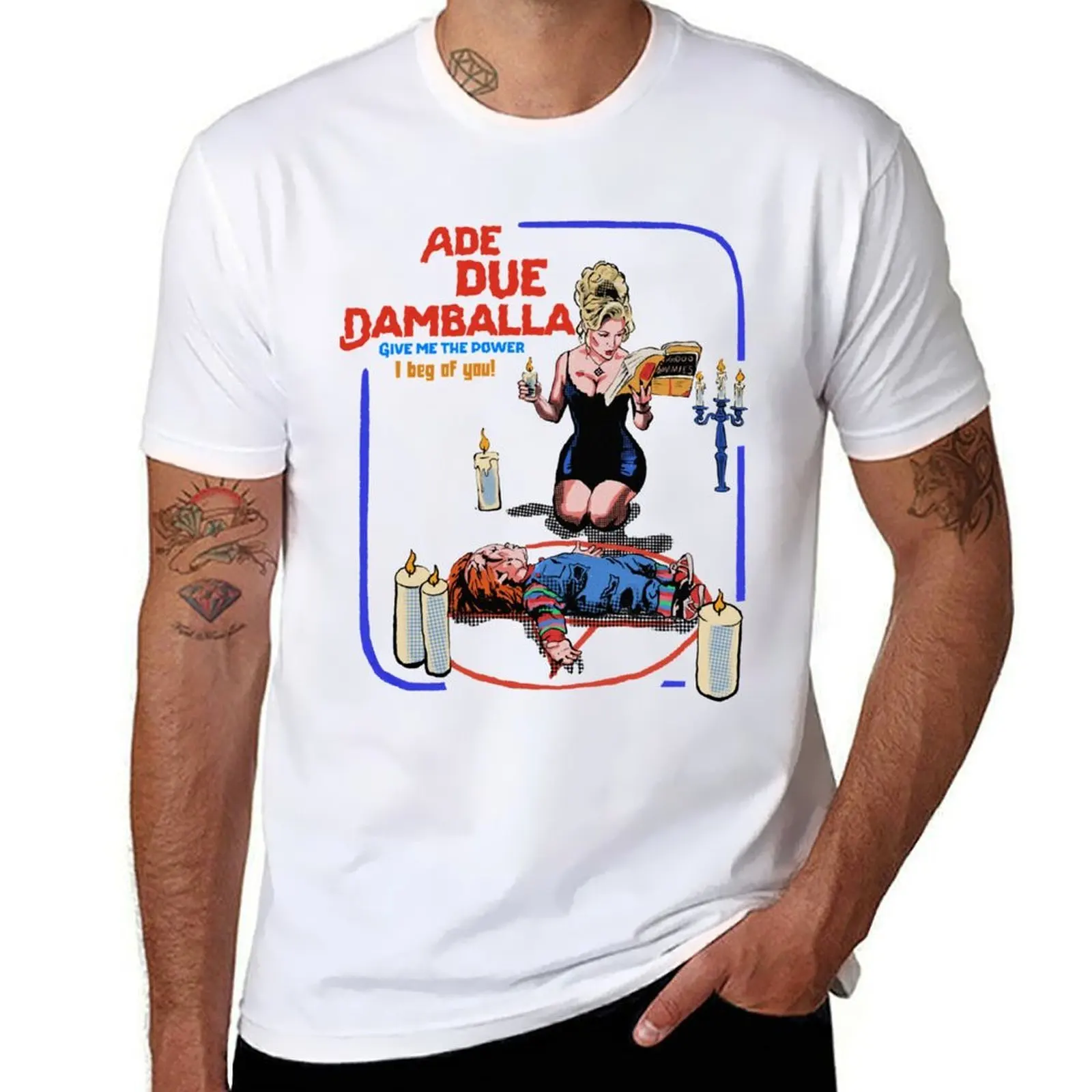 

Ade due damballa bride of chucky T-Shirt Simple Print Design T-Shirt