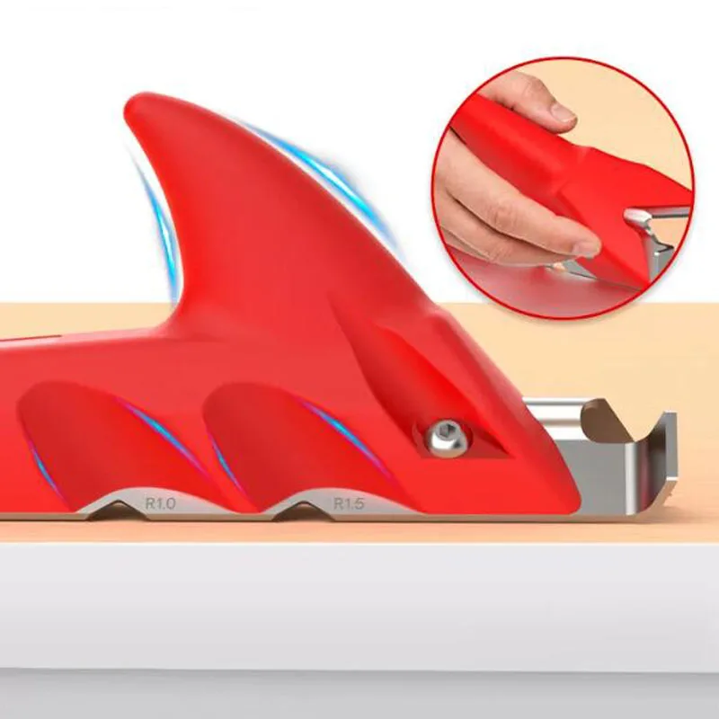 Manual Woodworking Edge Trimmer Chamfering Profiling Scraper for Straight Curved Round Edges Wood Hand Carving Processing Tool
