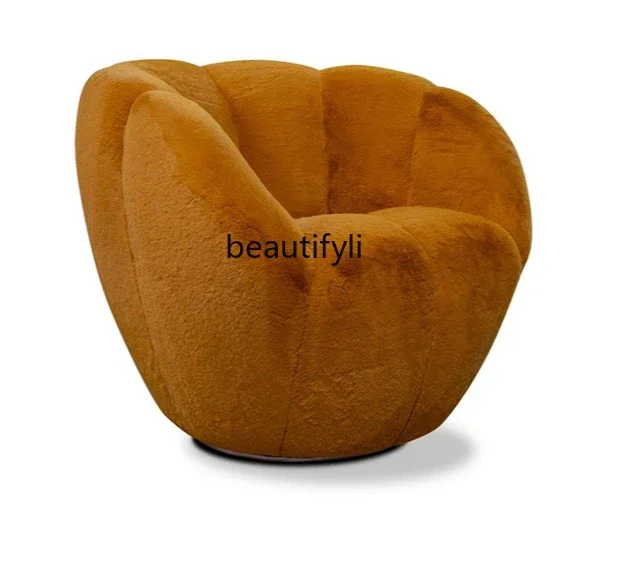 Armchair French Cream Style Creative Designer Casual Rotation Embracing Sofa Chair Furniture