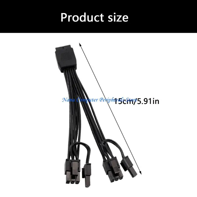 F68C يعزز الموصلية 12VHPWR إلى 6+2PIN محولات PCIE كابل لاتحاد معالجة الرسومات الراقية