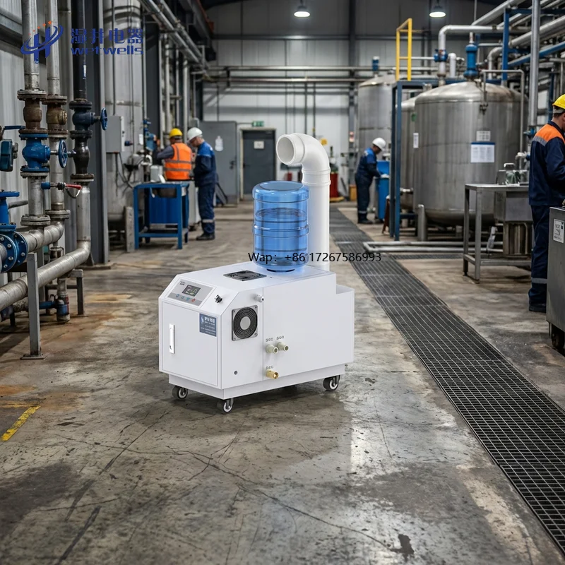 Wetwells Electric New 6Kg/h Ultrasonic Humidifier for Industrial Greenhouse Planting with Water Shortage Protection
