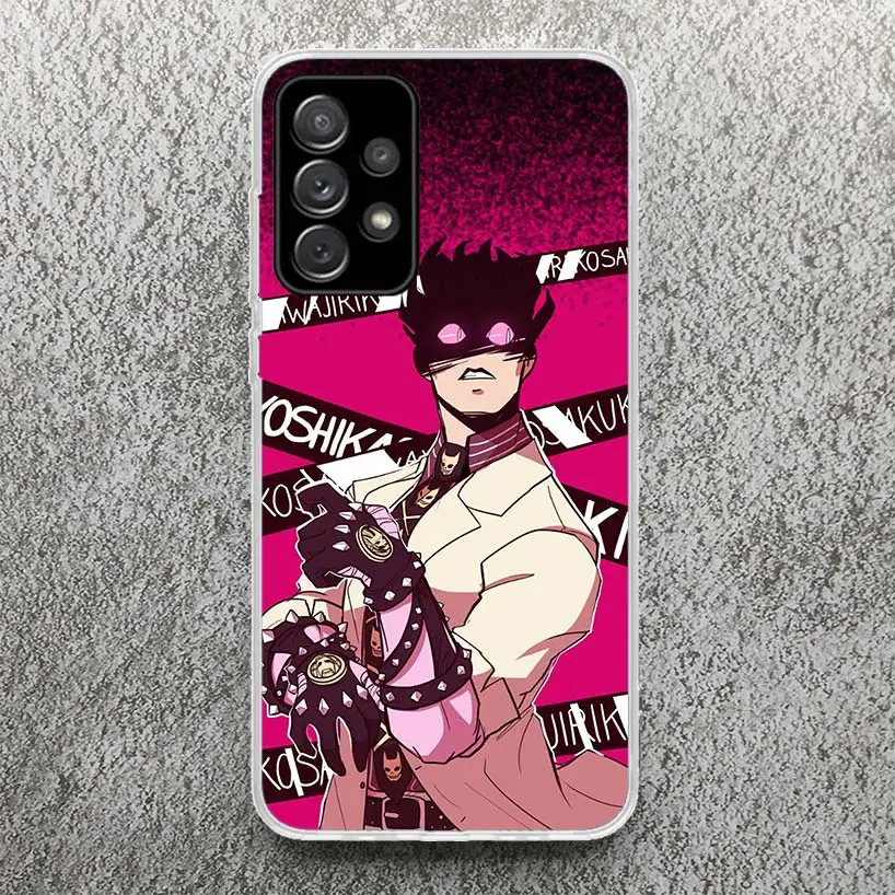 Anime JoJo Killer Queen Phone Case for Samsung Galaxy A14 A54 A15 A55 A13 A53 A12 A52 A25 A35 A24 A34 A23 A33 A22 A32 A04S A03S 