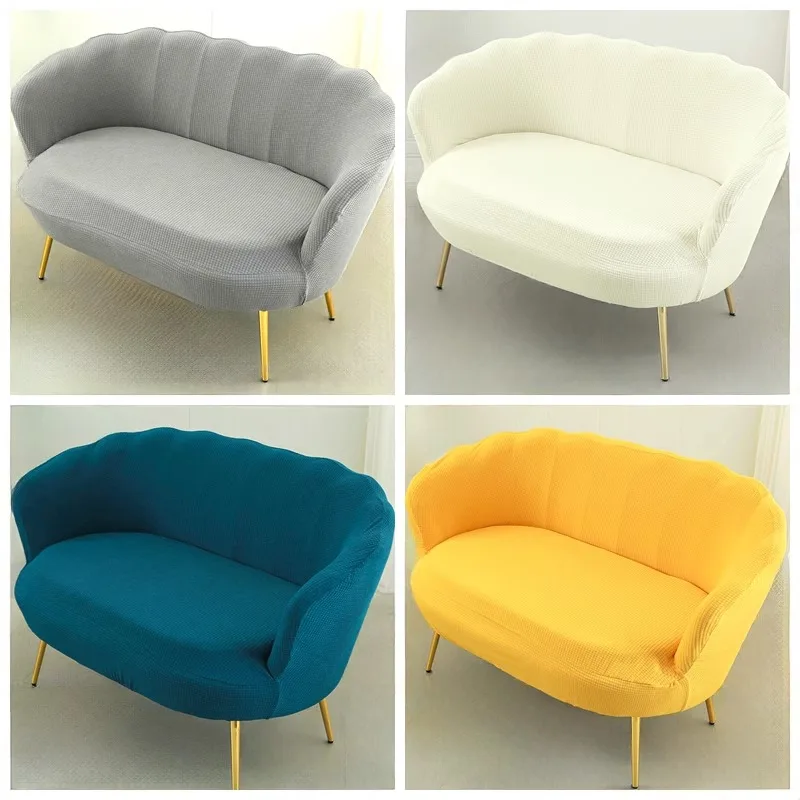 2-Seater Elastic Jacquard Fabric Sofa Cover Stretch Couch Cover Sectional Sofa Slipcover Corner Case for Living Room
