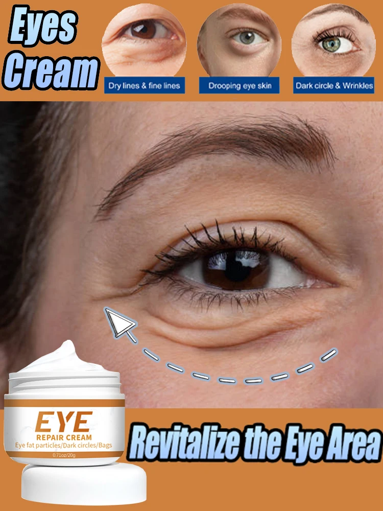 Remove  Eye Bags Dark Circles Anti Puffiness Firm Wrinkle Eyes Cream  Lightening Fine Lines Moisturizing