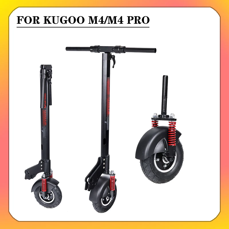 Superior Quality 8 Inch Electric Scooter Folding Direction  Handle Shock Absorption For KUGOO M4 Original Complete accessories