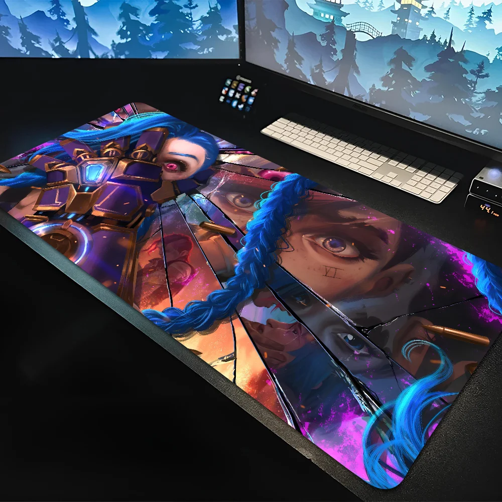 

Arcane League Of Legends Mousepad Mouse Mat Desk Mat With Pad Gaming Accessories Prime Gaming XXL Keyboard Pad Padding Mat