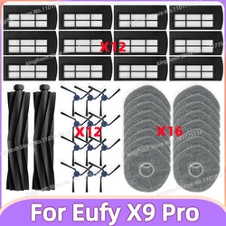 Compatible For Eufy X9 Pro Robot Vacuum Replacement Parts Main Roller Side Brush Hepa Filter Mop Cloth Pad Accessories