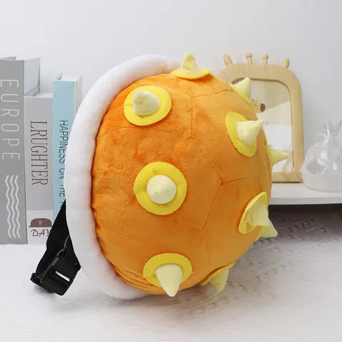 9 stilar Super Mario plyschryggsäck Koopa Troopa Bowser Lemmy Yoshi sköldpaddsskal gosedjur plyschleksaker tecknade Peluche dockor väska 10 best sales Yoshi-leksak - №6