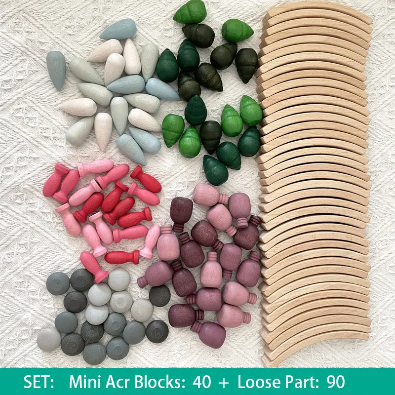 Montessori Mandala Blokken Losse Onderdelen Baby Pretend Play Scènes Speelgoed Kleur Sorteren Tellen Educatief Houten Speelgoed Voor Kinderen