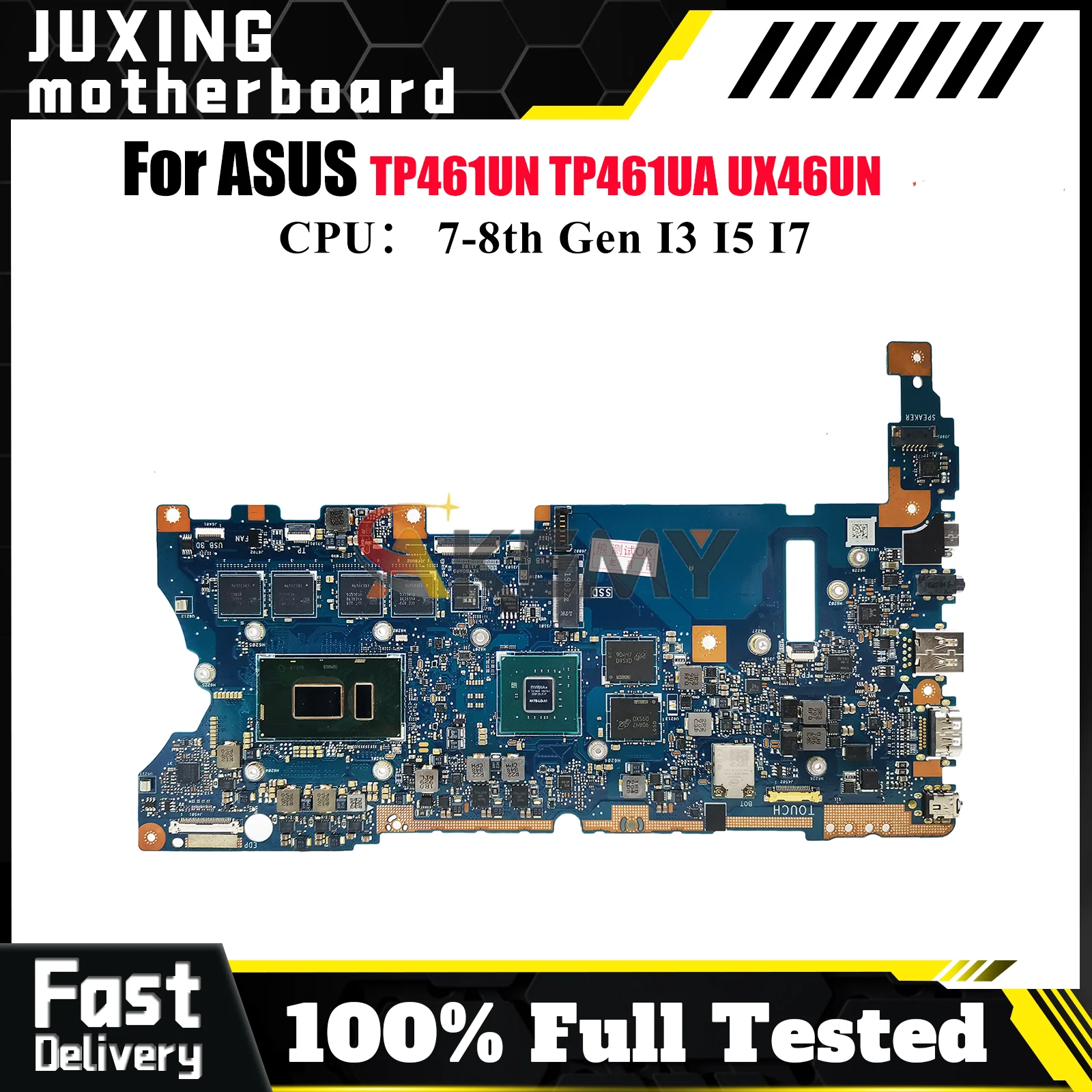 

UX461UN Laptop Motherboard For ASUS ZenBook UX461 UX46UN TP461UA TP461UN Notebook Mainboard With I3 I5 I7 CPU 100% tests OK stk