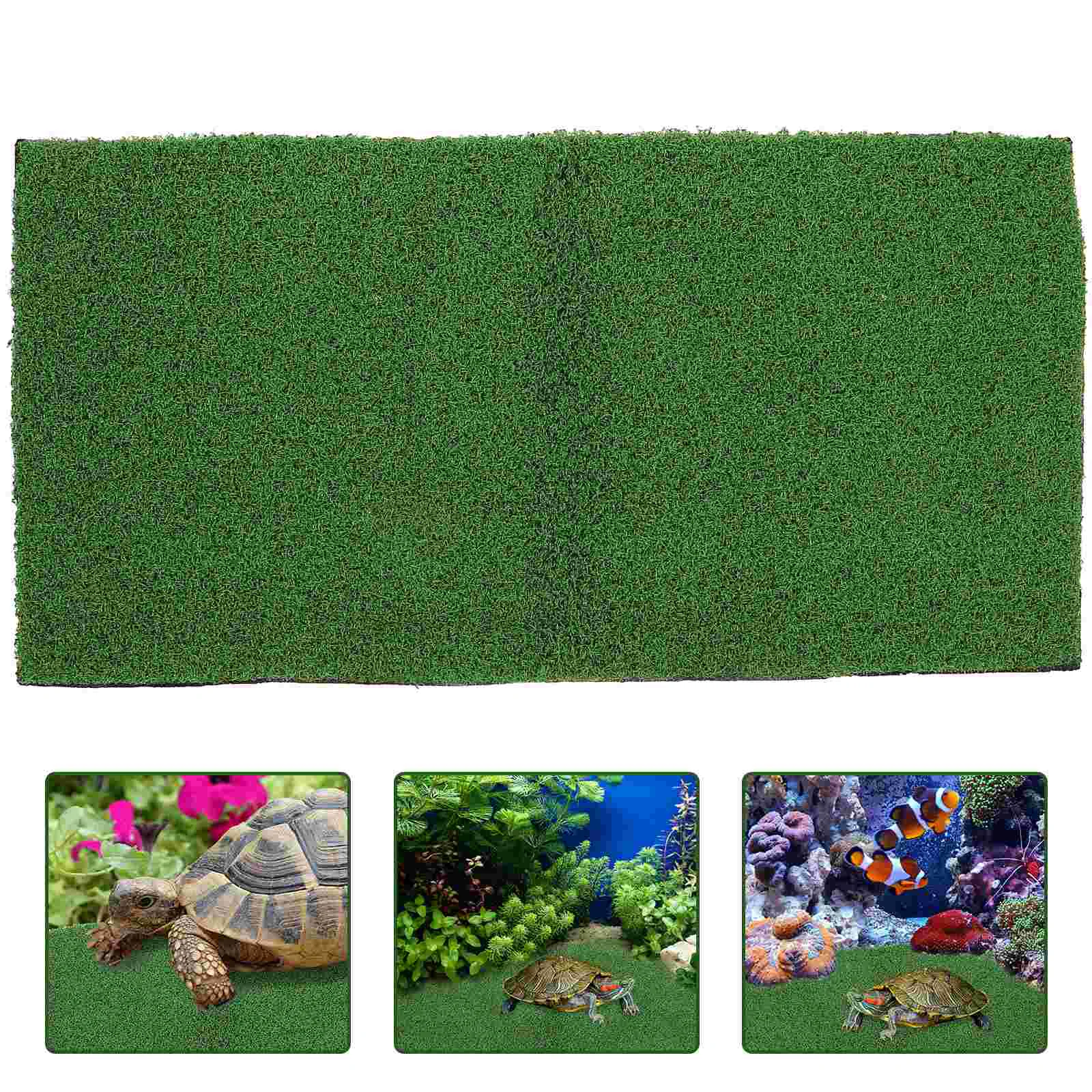 Tortoise Climbing Platform Turf Tortoise Reptile Terrace Turf Lifelike Turtle Platform Turf Fake Turf Decor