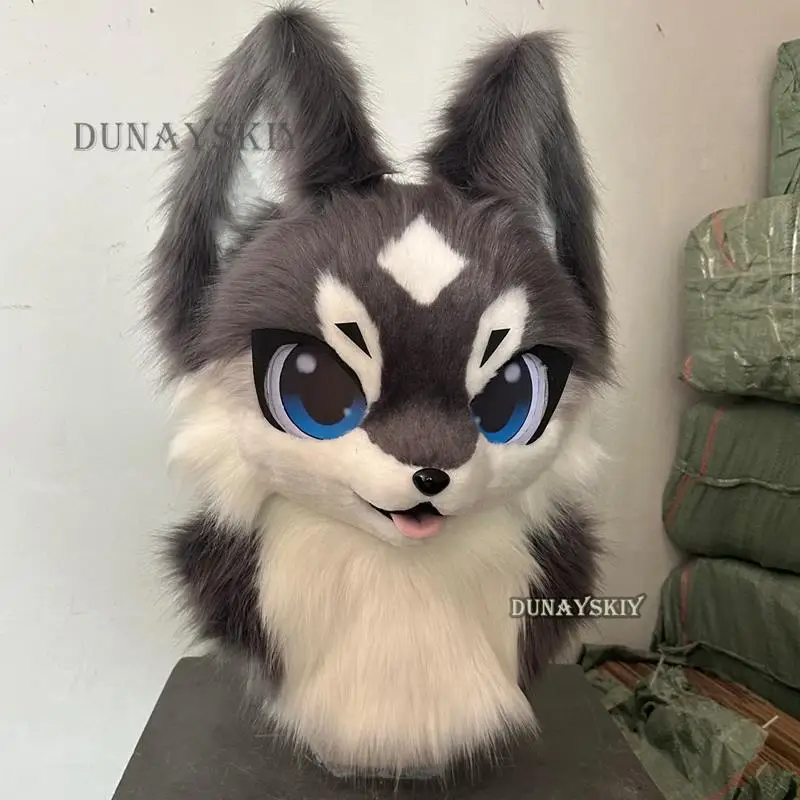 

Highend Customization Husky Animal Head Beast Costume Fursuit Furry Head Cute Dog Beast Head Costumes And Accessories In Stock