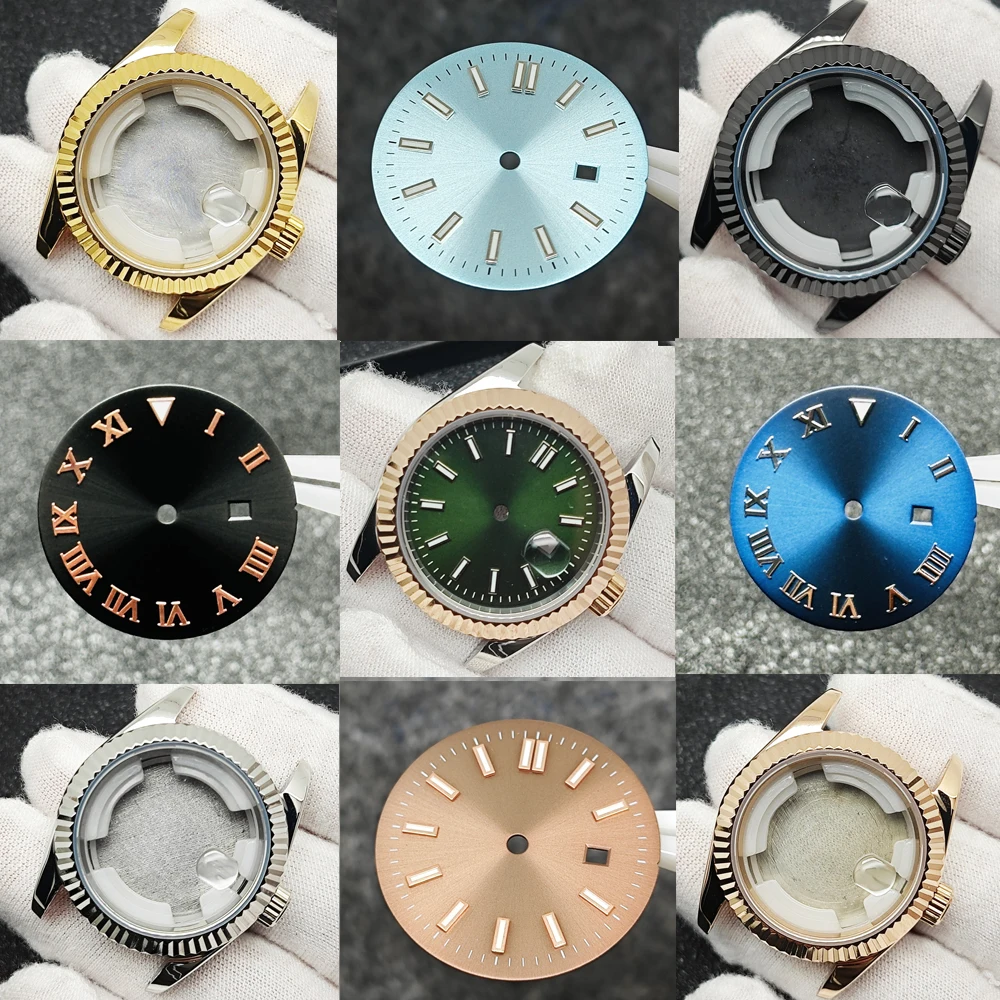 Zestaw kopert do zegarków 31 mm dla kobiet 24,5 mm tarcza 17 mm pasek i wskazówki dla mechanizmu NH05 NH06 akcesoria do modyfikacji zegarków mechanicznych