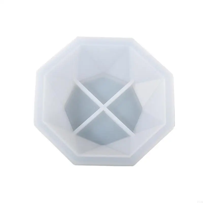 

77JB DIY Epoxy Crystal Octagonal Cut Surface Storage Box Mold Silicone Mold