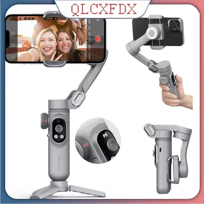 

AOCHUAN Smart X Pro 3-Axis Smart Gimbal Stabilizer Set With RGB Magnetic Light OLED Display LED Light Focus Wheel Grey Gimbal