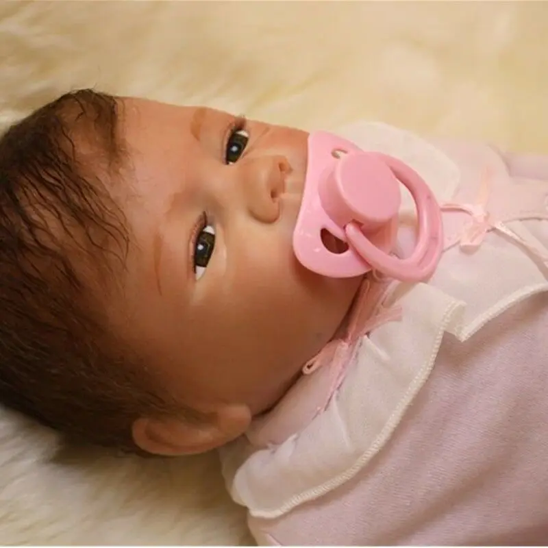 Silicone 20'' Baby Doll Newborn Handmade Bebe Soft Vinyl Reborn Girl Toy Nursery American Girl Doll Kids Toys For Girls