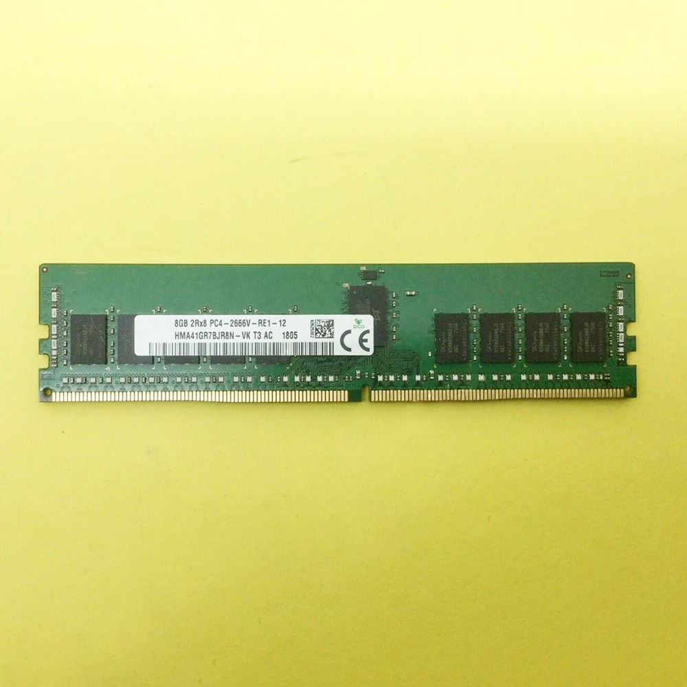 1 Pcs HMA41GR7BJR8N-VK 8GB 8G 2RX8 DDR4 PC4-2666V REG RAM For SK Hynix Memory