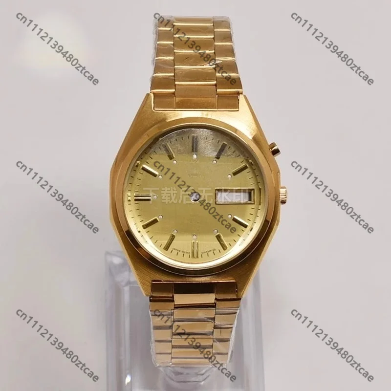 

Stainless Steel Watch Case 3A Style for 46941 46943 Movement Gold Plated Strap Watch Repair Parts