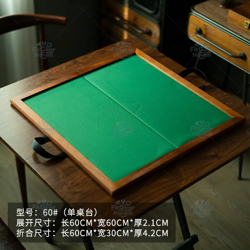 Folding solid mahjong table, portable travel foldable panel
