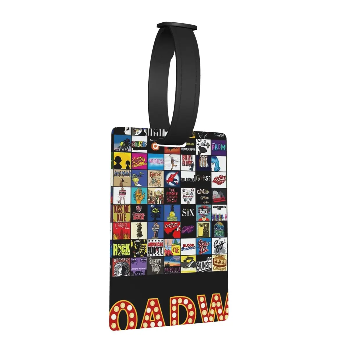 

Broadway Musical Theatre Logos - Hand Drawn Luggage Tags Suitcase Travel Cute Baggage Boarding Tag Label Holder ID Name Address