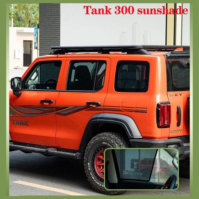 For Great Wall GWM WEY TANK 300 Sunshade Car Magnetic Mesh Mosquito Privacy Side Curtain Sunscreen Heat Insulation Sunshade