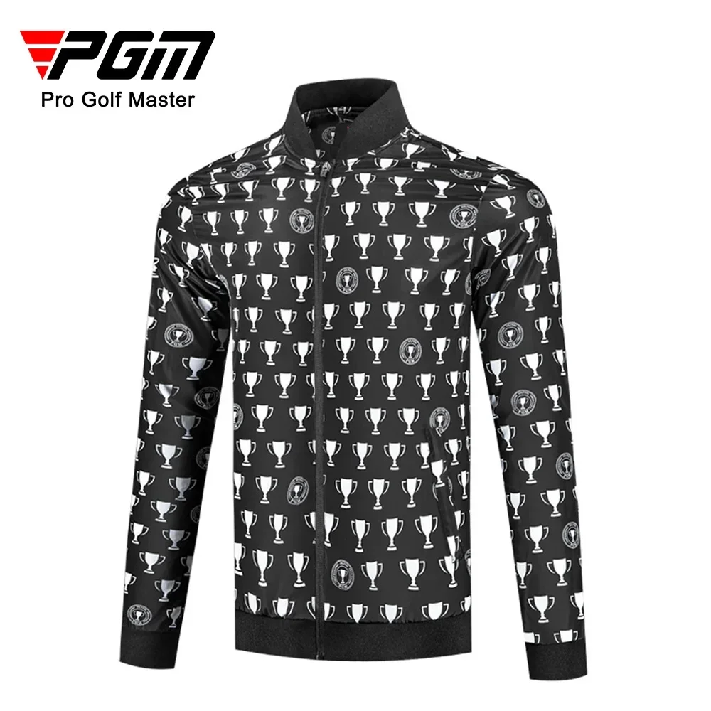 PGM Golf Apparel Men's Autumn Winter Jacket Men's Sports Windbreaker Windproof and Rainproof