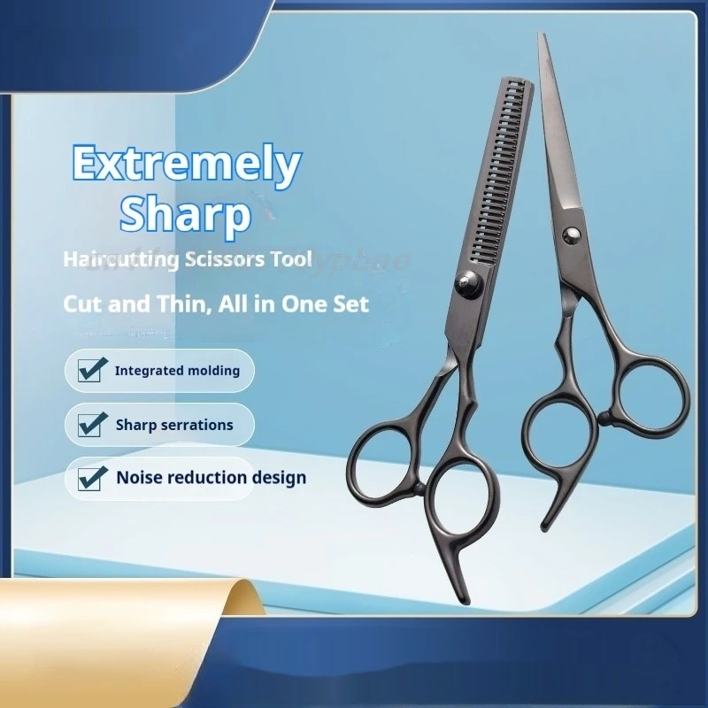 Edelstahl-Haarschere Friseur-Set 6 Zoll Salon-Qualität Effilier- und Texturier-Scheren-Kit für Friseurwerkzeuge
