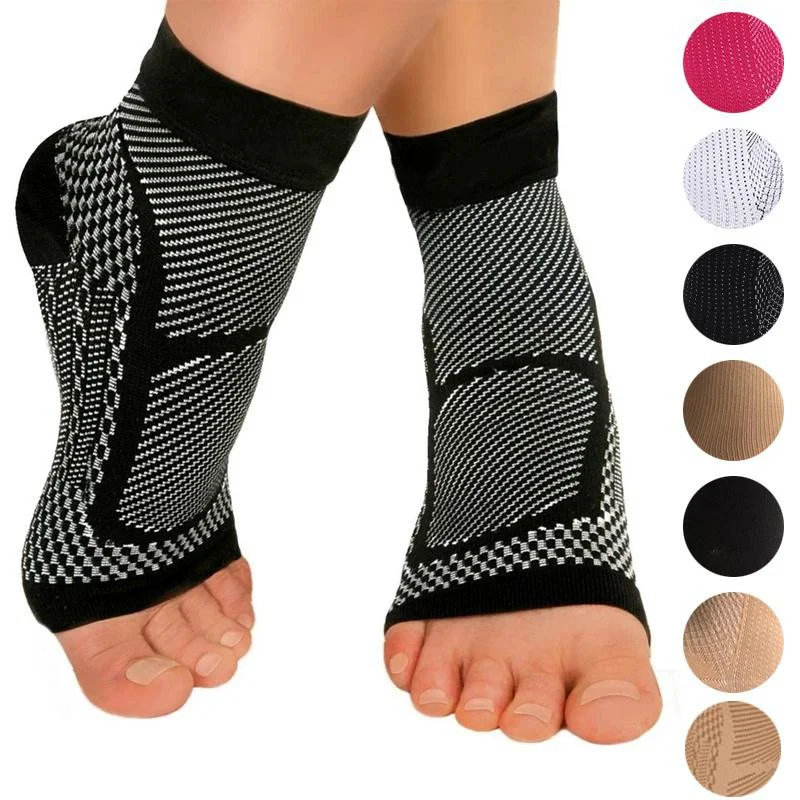 

1 pair Foot Anti-Fatigue Compression Socks Ankle Support Sleeve bicycle Circulation Relief Pain Sport Running Yoga Socks