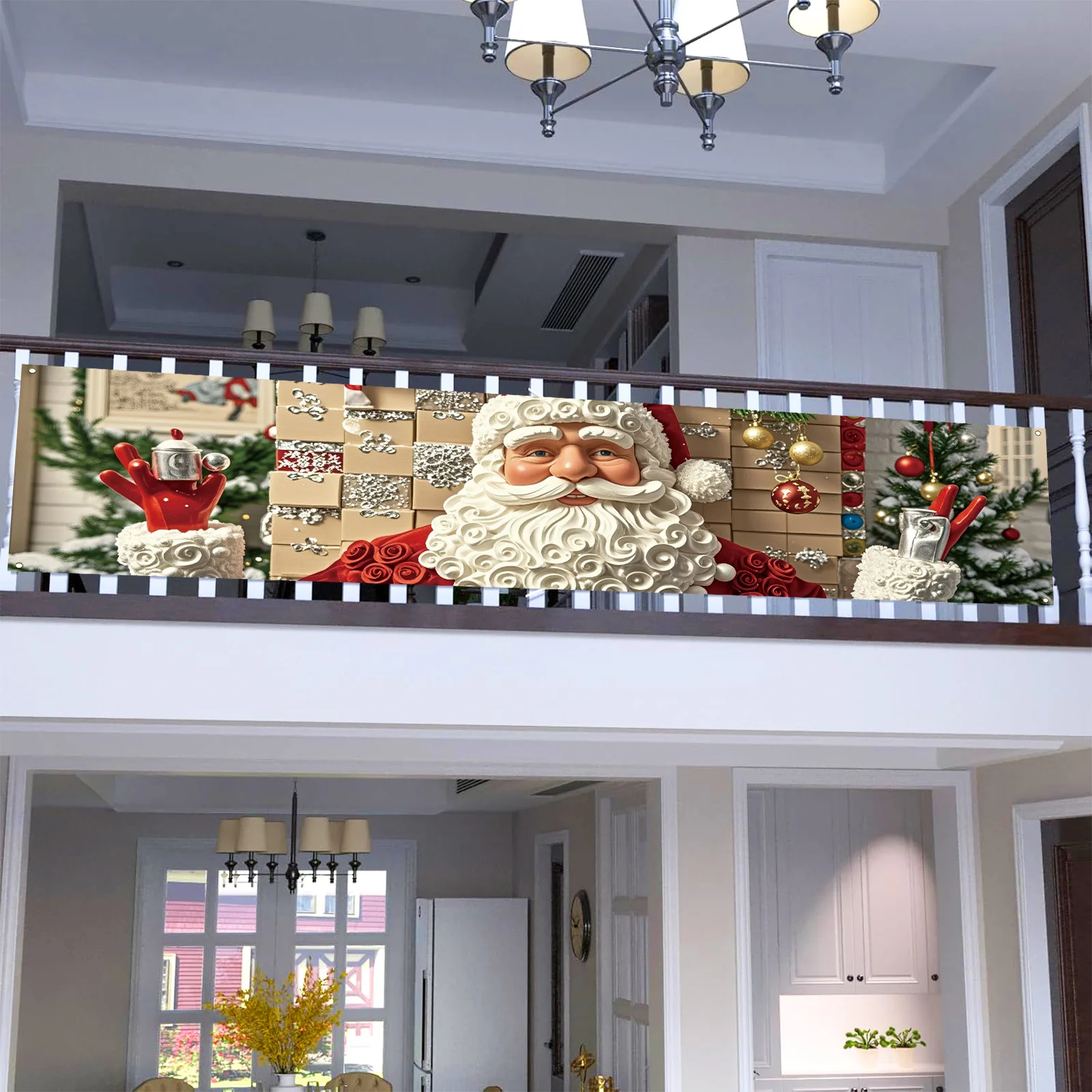 Vintage Santa Claus yard banne - Outdoor Power For Wedding 评论和价格