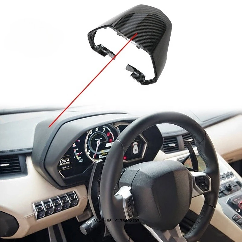 OEM Style for LP700 Interior Dashboard Cover 3K Glossy Carbon Fiber Real Carbon Material Car Accessories