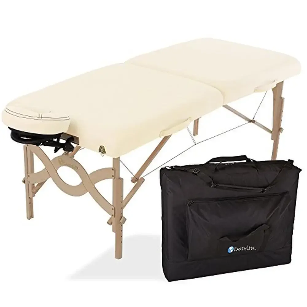 Portable Massage Table Package Avalon Series Premium Flex-Rest Face Cradle Strata Cushion Carry Case Vinyl Squeak-Proof