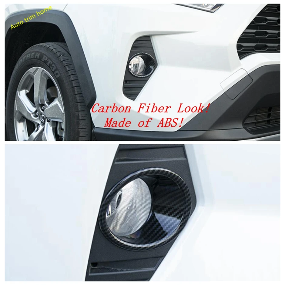 

Front Bumper Head Fog Lamp Light Decor Ring Cover Trim Fit For TOYOTA RAV4 RAV 4 XA50 2019 - 2024 Auto Accessories